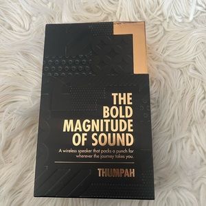 NWT SPEAKER THUMPAH Wireless Bluetooth water-resistant speaker